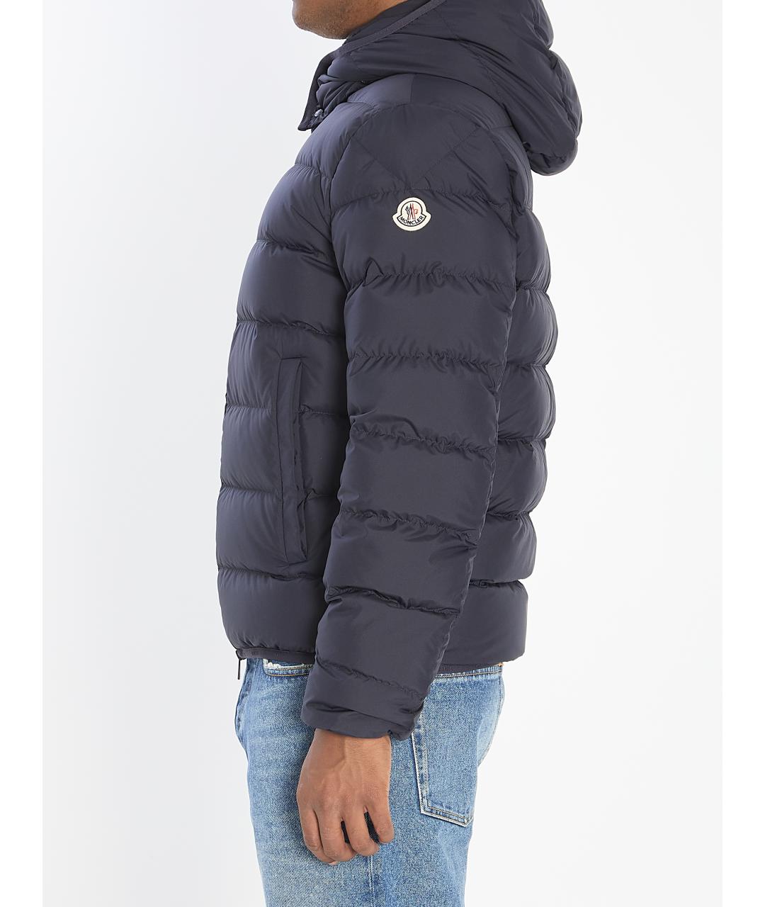 MONCLER Синяя синтетическая куртка, фото 4