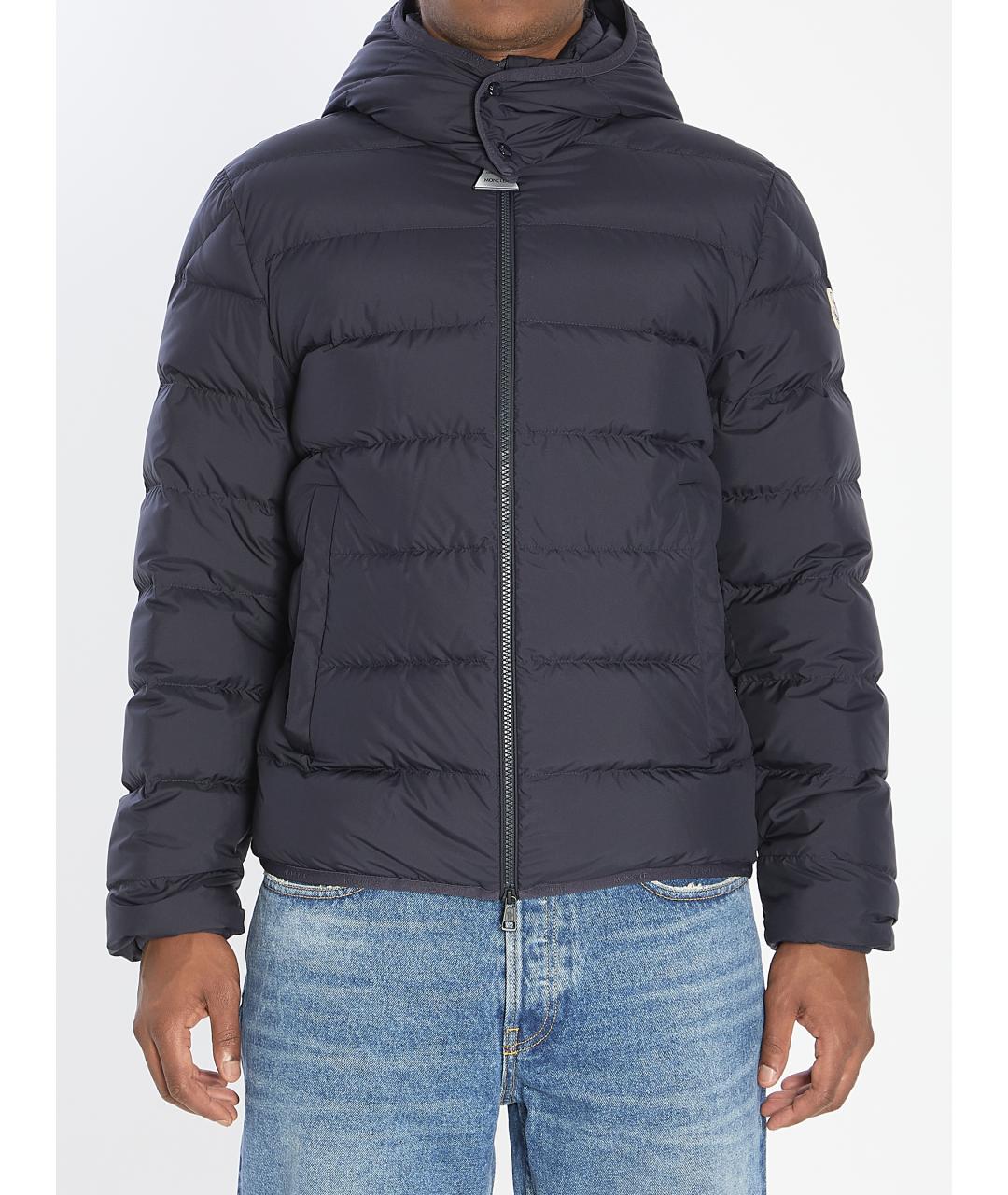 MONCLER Синяя синтетическая куртка, фото 2