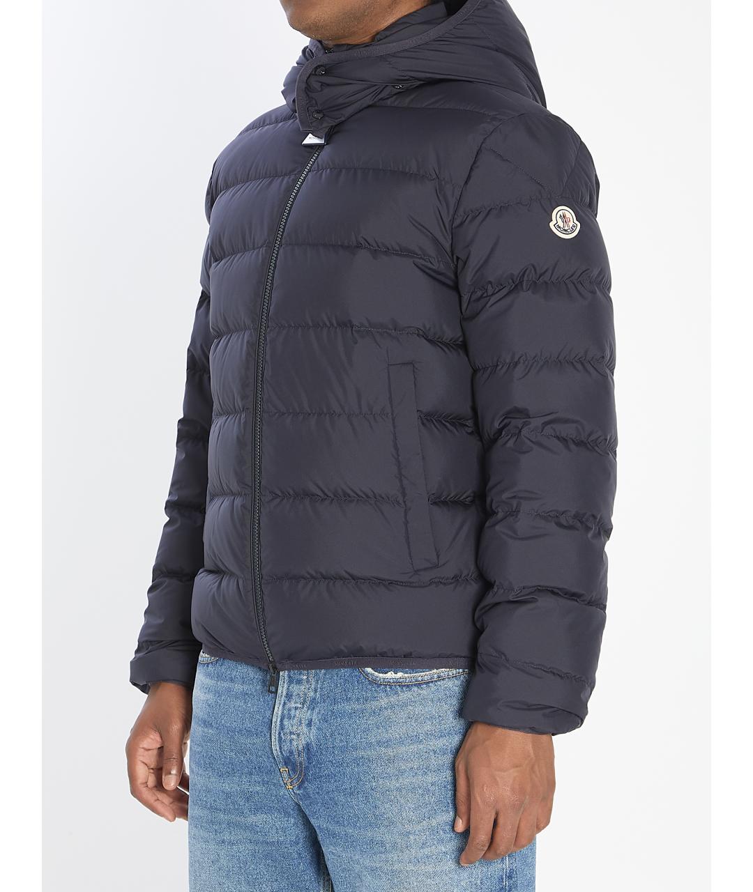 MONCLER Синяя синтетическая куртка, фото 3