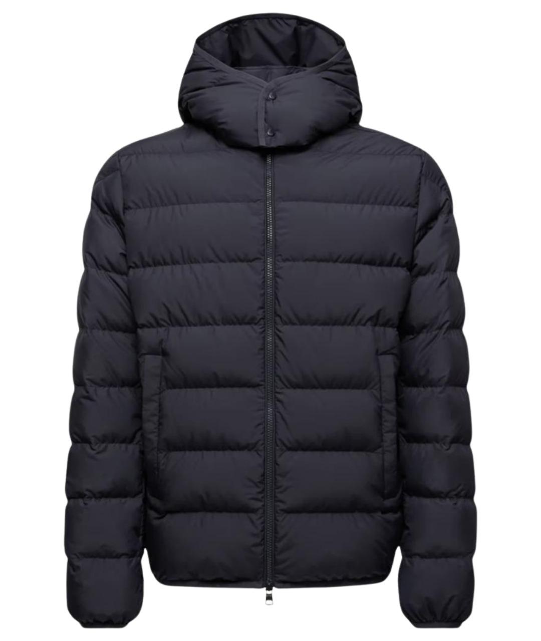 MONCLER Синяя синтетическая куртка, фото 1