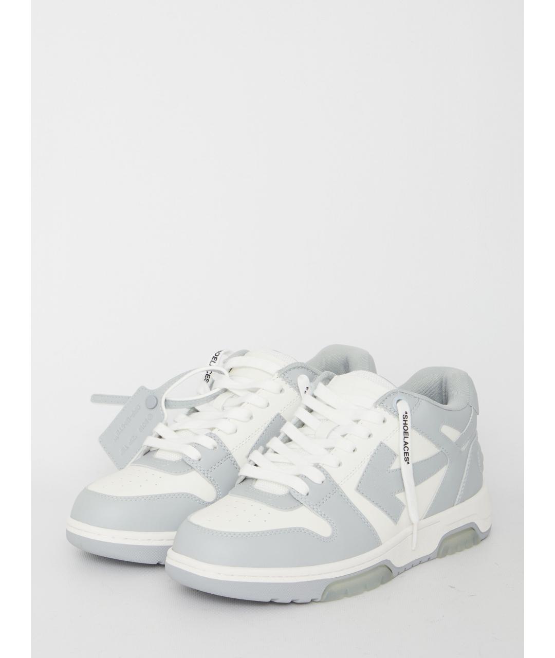OFF-WHITE Серые низкие кроссовки / кеды, фото 2