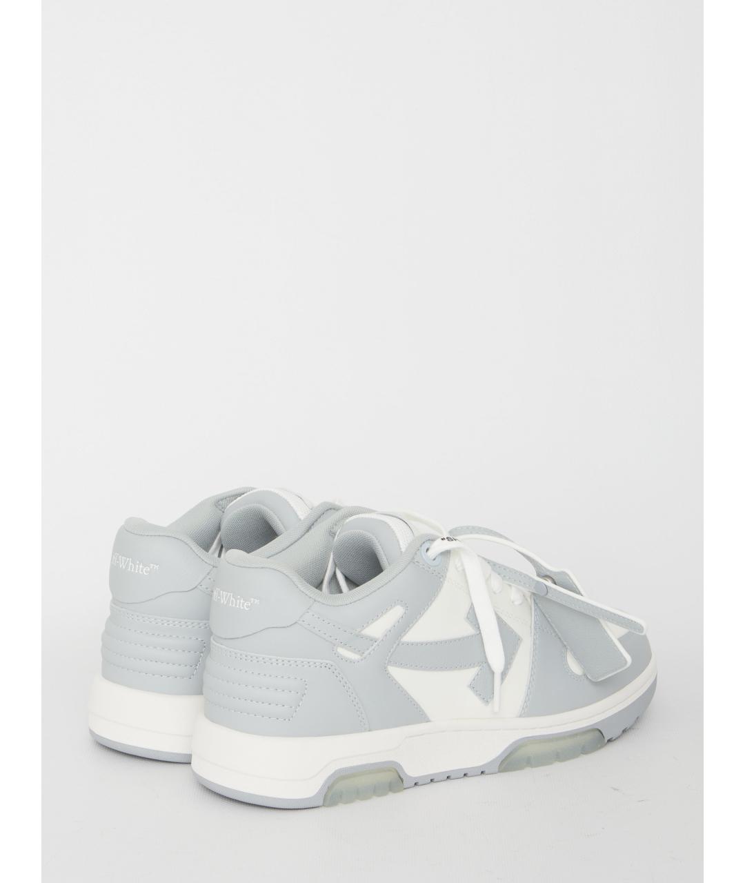 OFF-WHITE Серые низкие кроссовки / кеды, фото 3