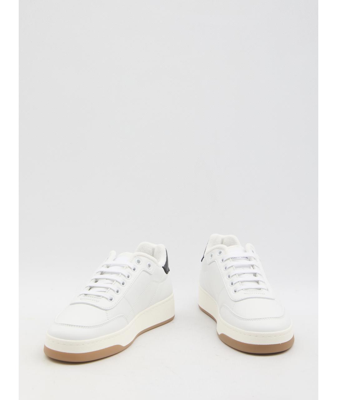 SAINT LAURENT Белые кожаные кеды, фото 5
