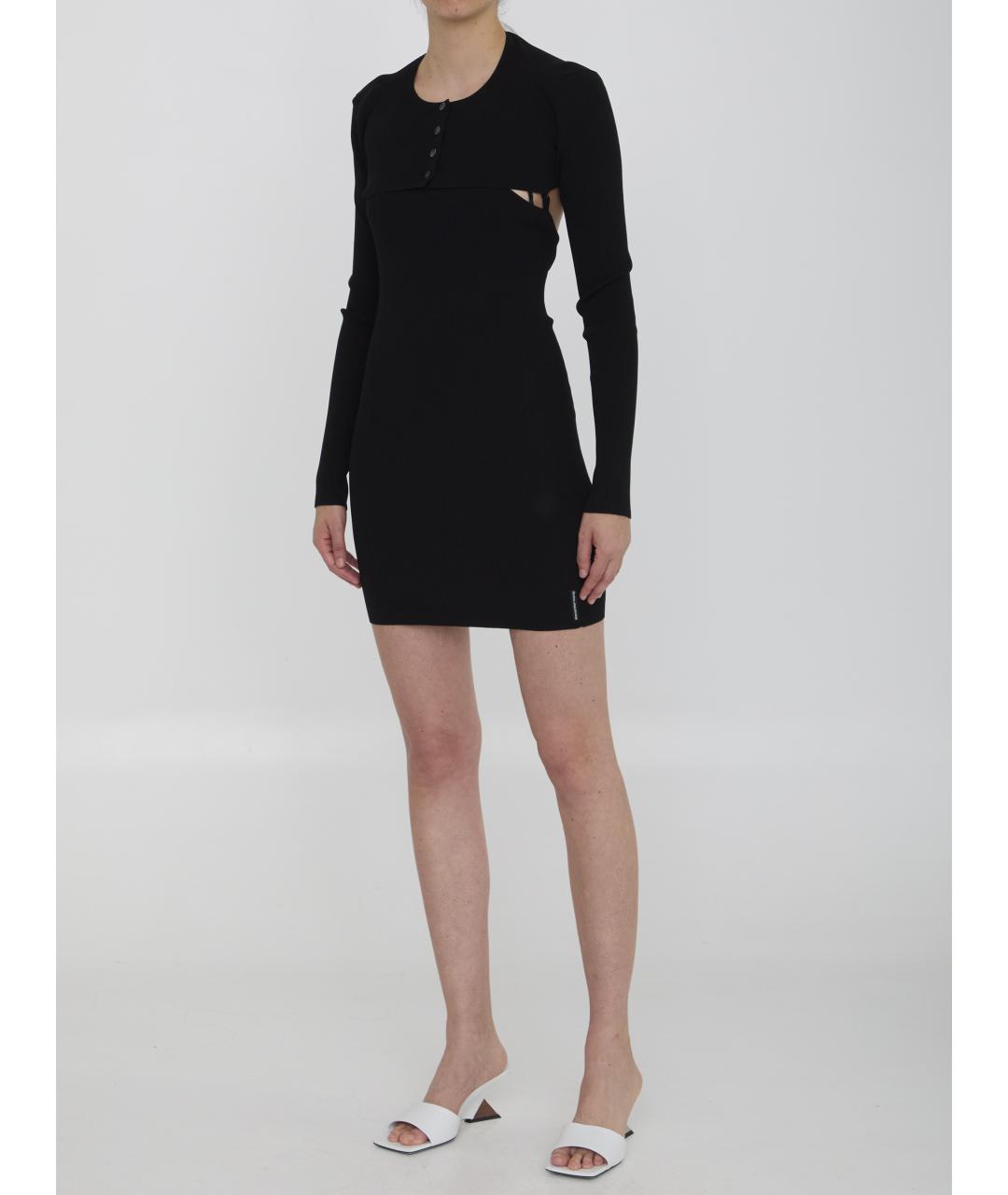 ALEXANDER WANG Черное вискозное повседневное платье, фото 3