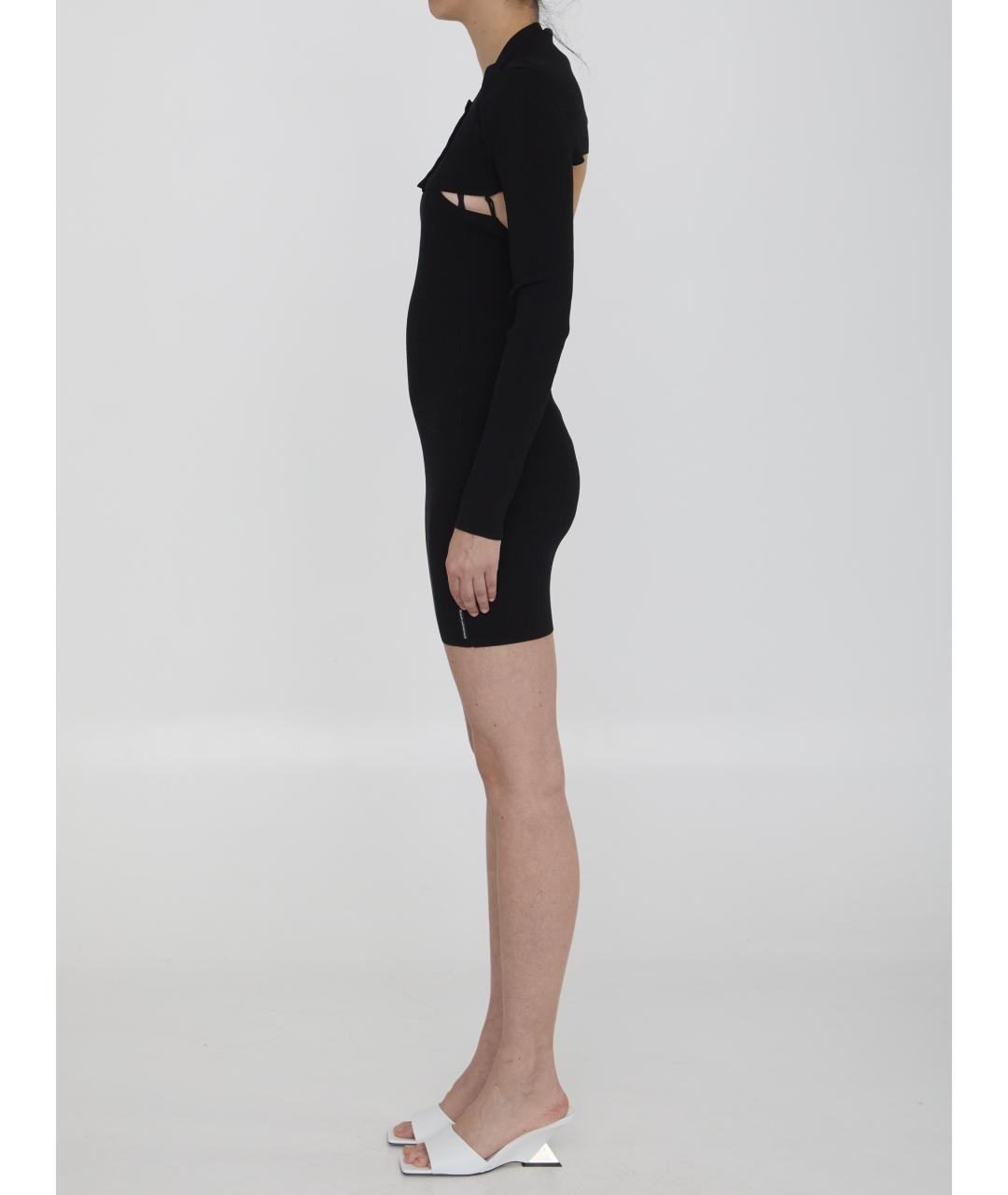 ALEXANDER WANG Черное вискозное повседневное платье, фото 4