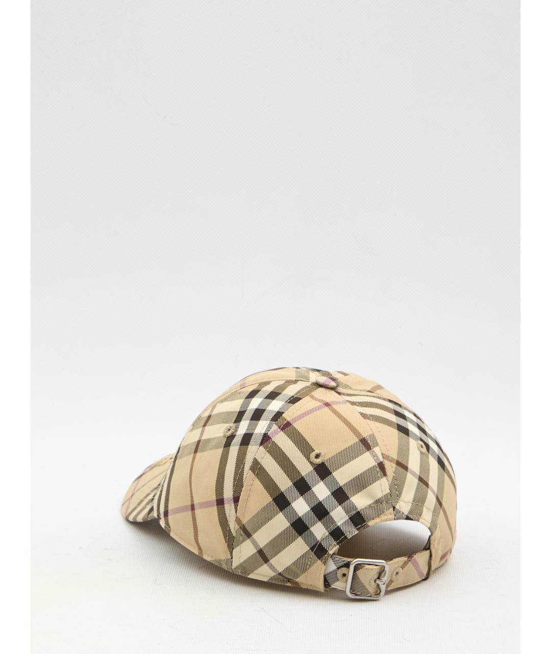 BURBERRY Бежевая синтетическая кепка, фото 2