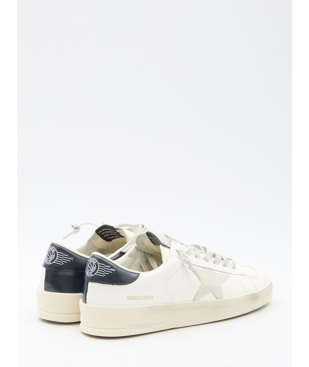 GOLDEN GOOSE DELUXE BRAND Белые кожаные низкие кроссовки / кеды, фото 3