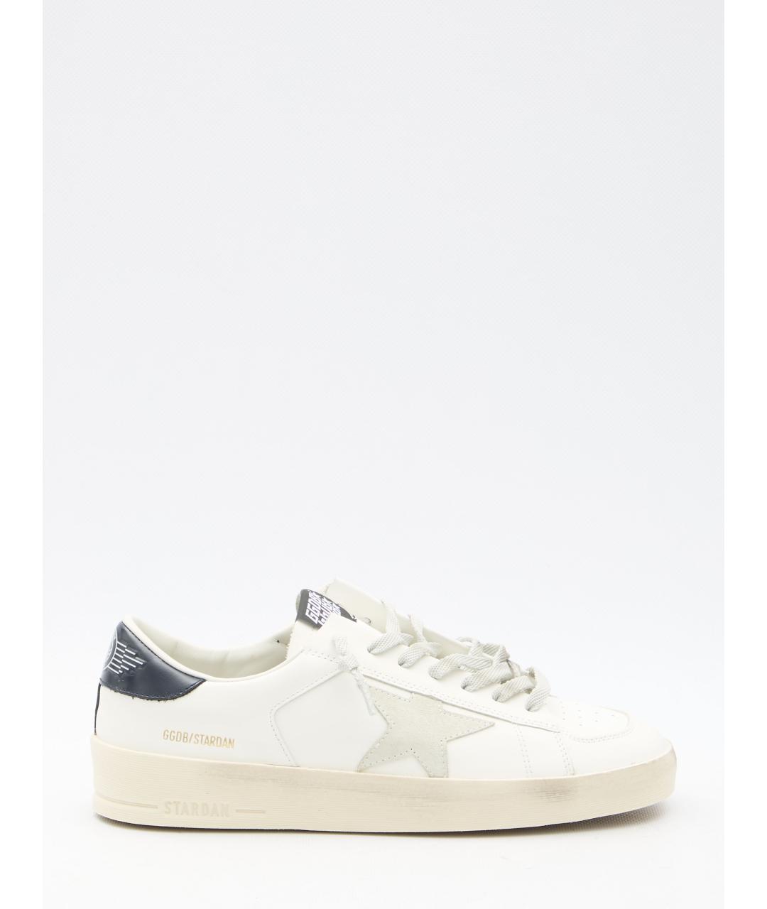 GOLDEN GOOSE DELUXE BRAND Белые кожаные низкие кроссовки / кеды, фото 6