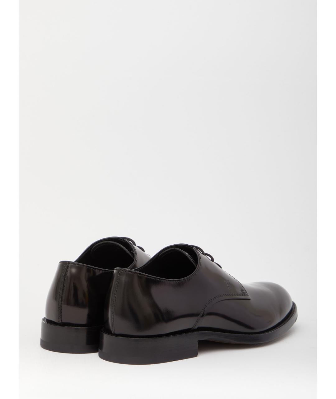TOD'S Черные кожаные туфли, фото 3