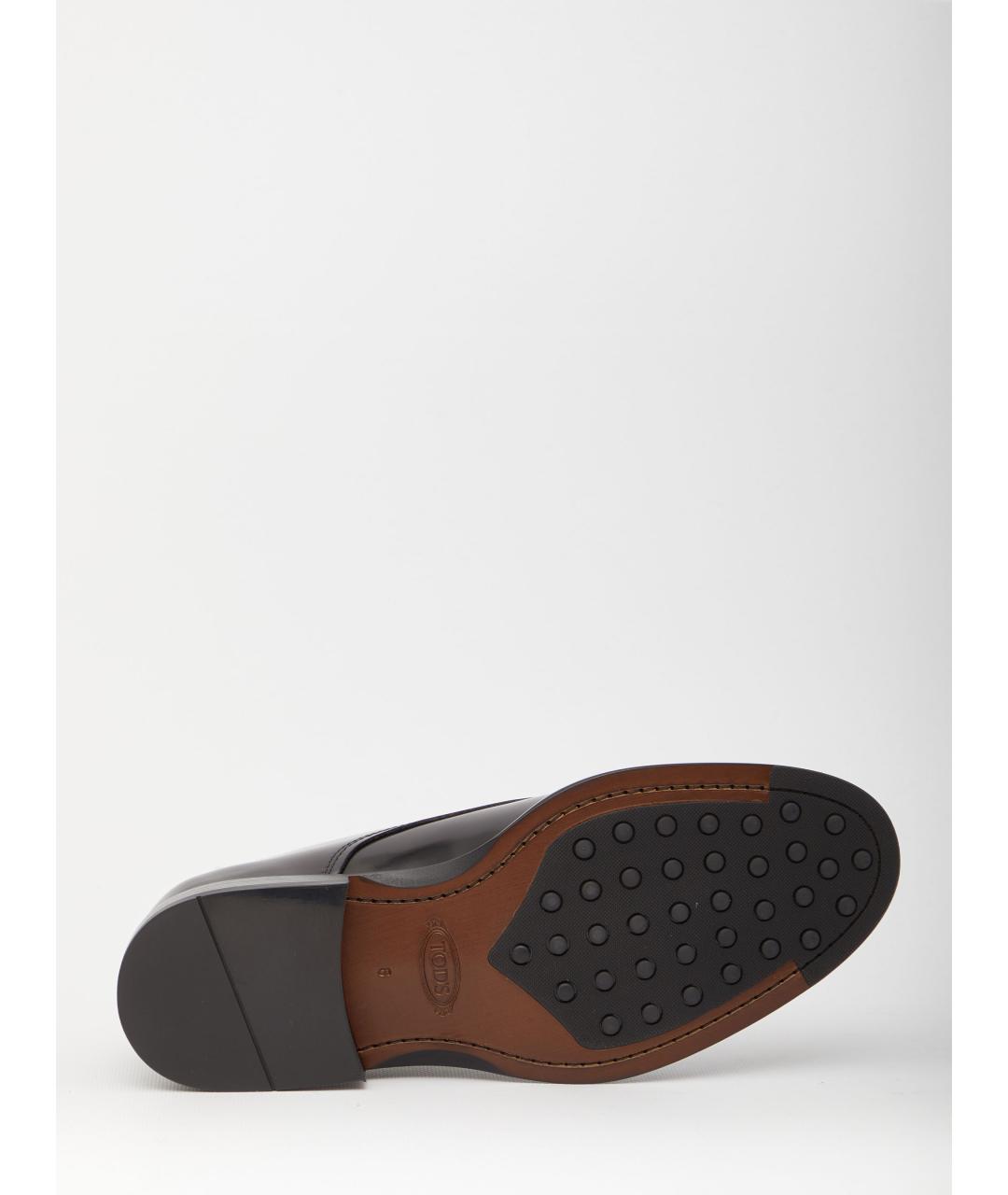 TOD'S Черные кожаные туфли, фото 4