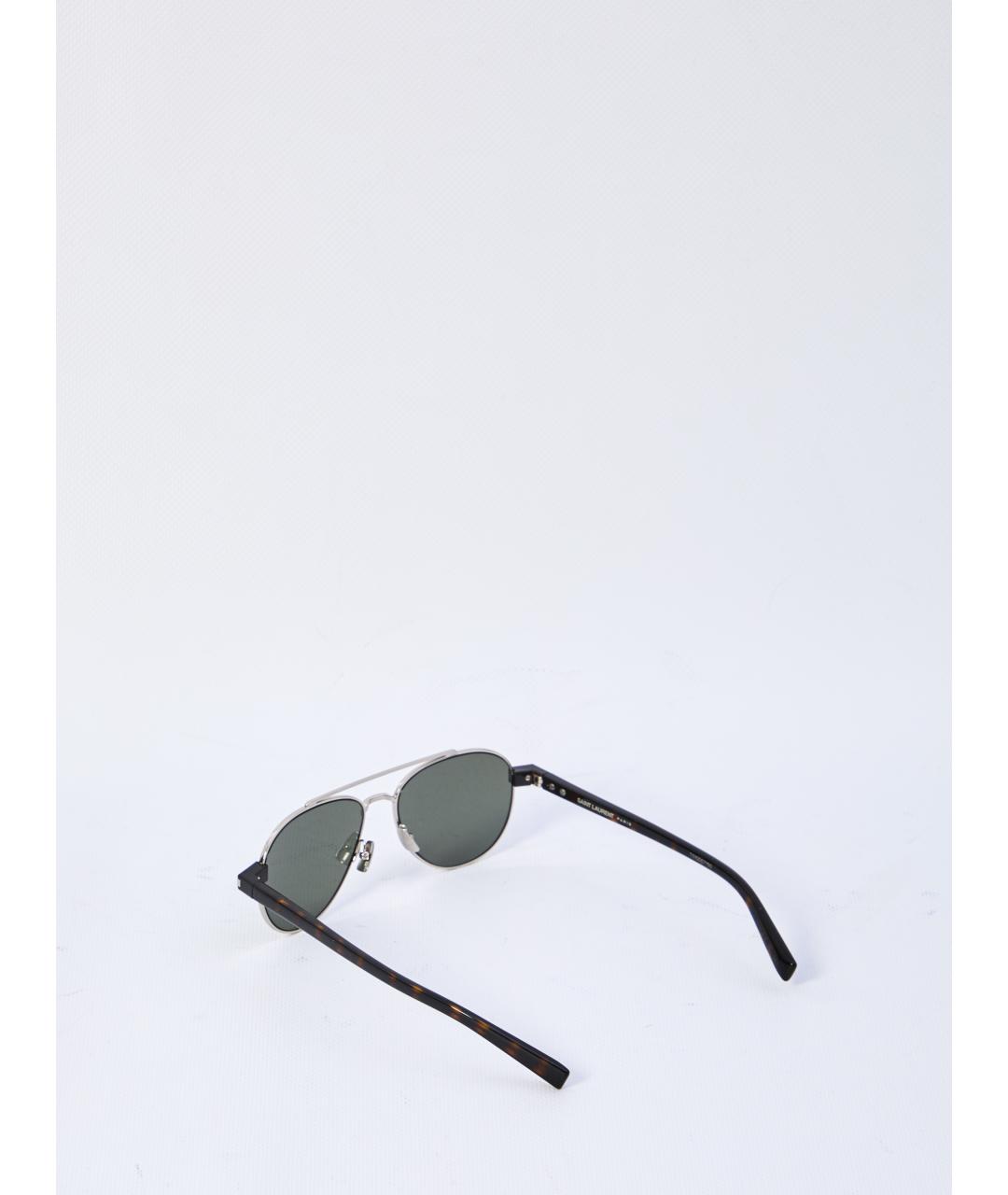 SAINT LAURENT Серебряные солнцезащитные очки, фото 2