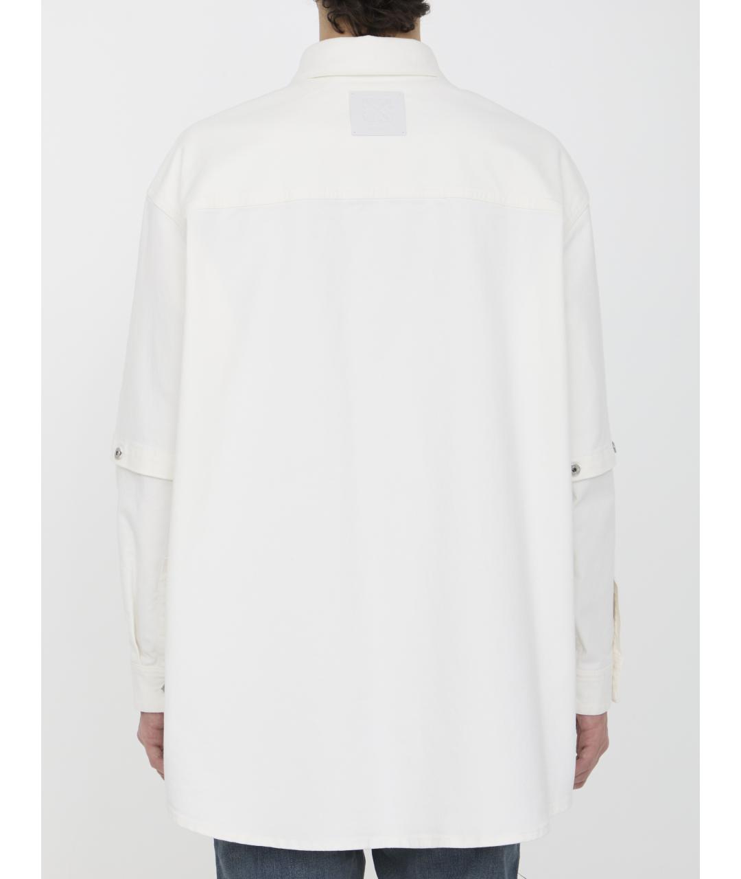 OFF-WHITE Белая хлопковая куртка, фото 5