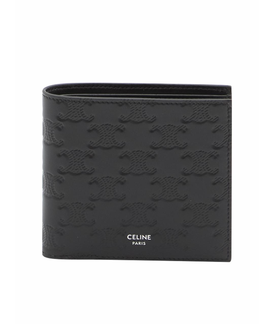 CELINE Черный кожаный кошелек, фото 1