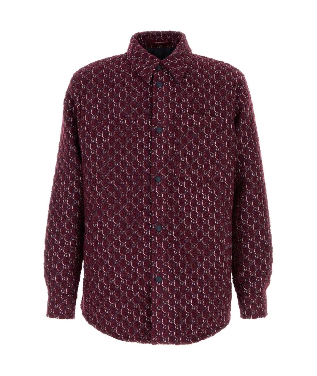 GUCCI Бордовая шерстяная куртка, фото 1