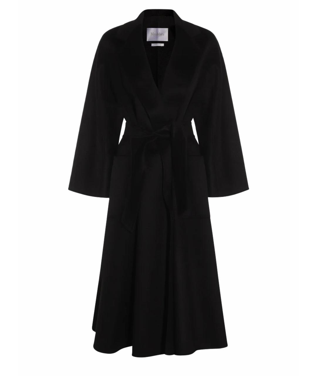MAX MARA Черное кашемировое пальто, фото 1
