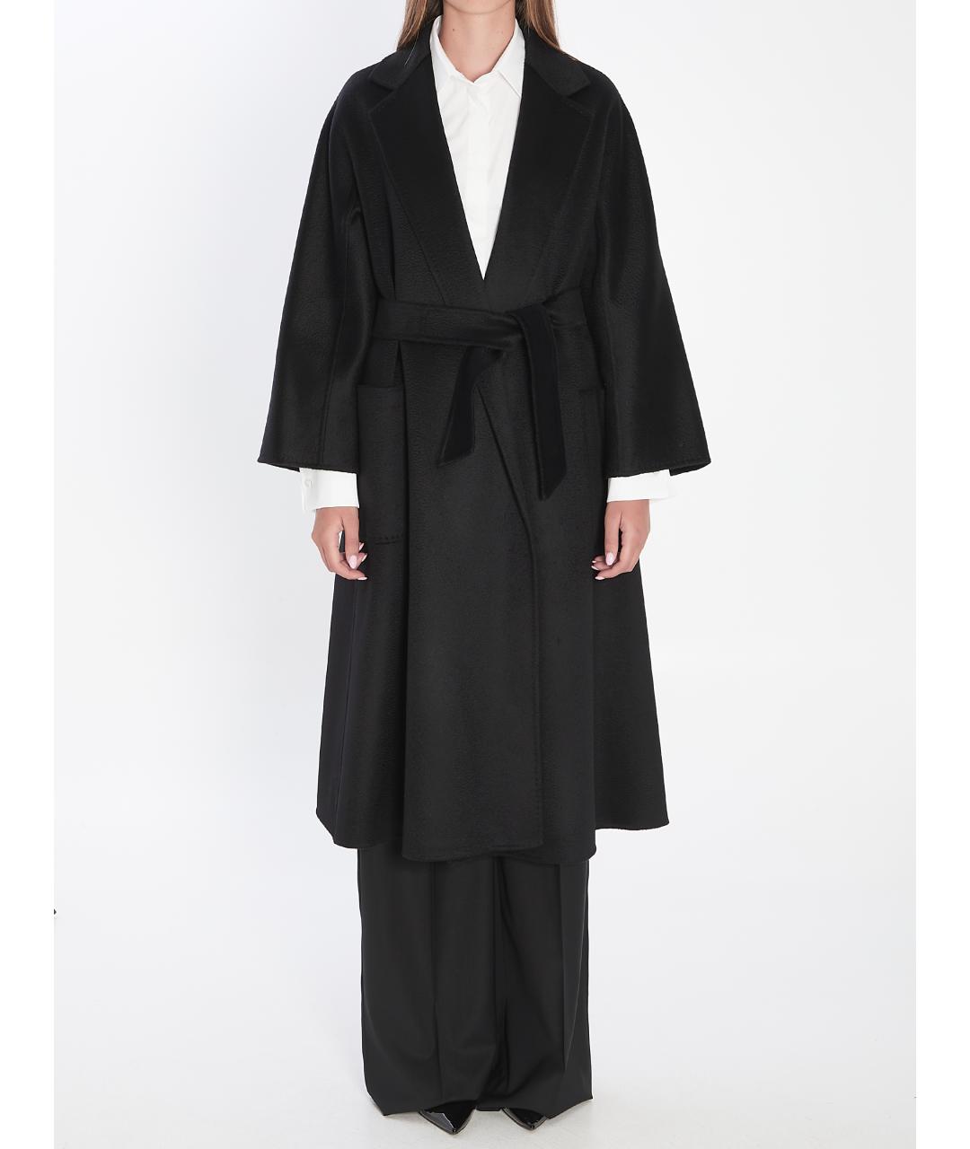 MAX MARA Черное кашемировое пальто, фото 5