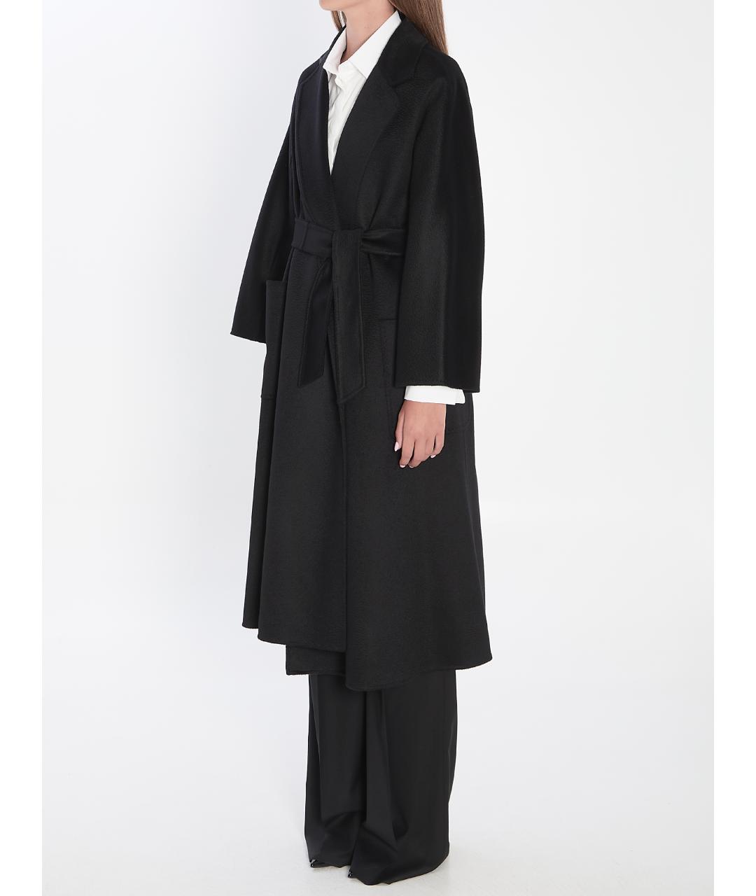 MAX MARA Черное кашемировое пальто, фото 3