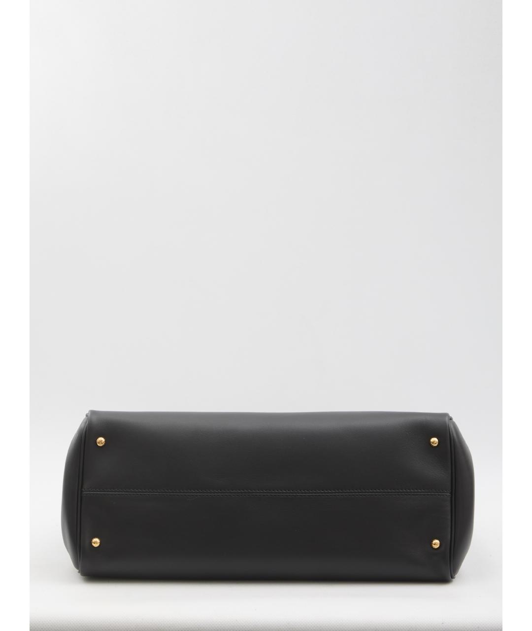 DOLCE&GABBANA Черная кожаная сумка через плечо, фото 3