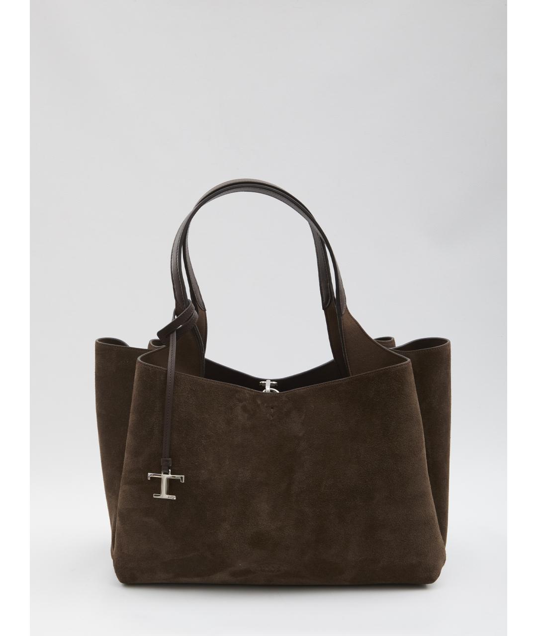 TOD'S Коричневая замшевая сумка через плечо, фото 2