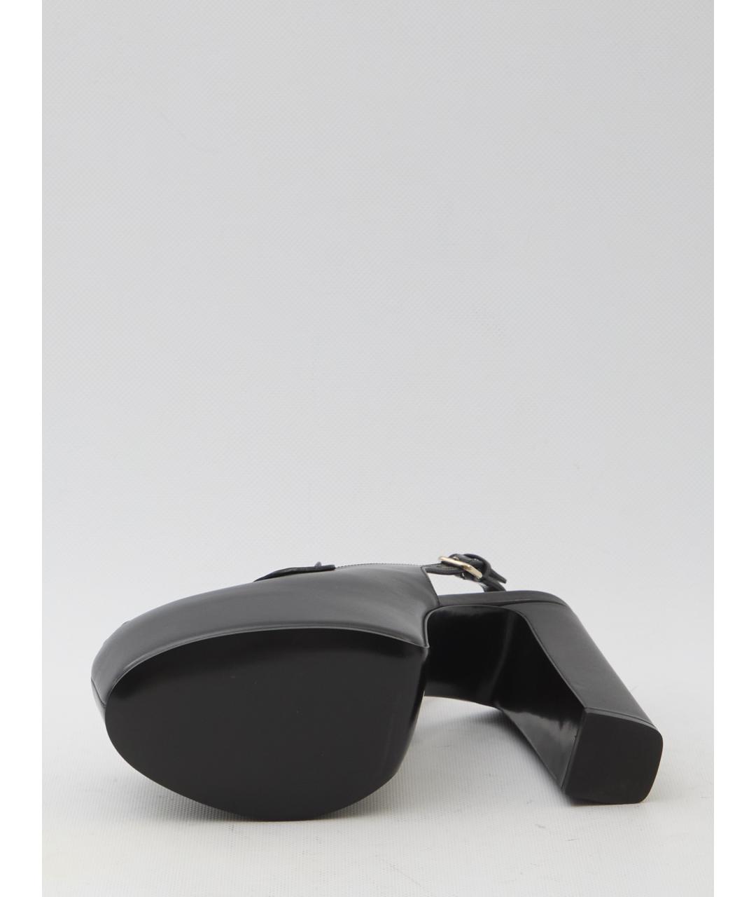 GUCCI Черные кожаные туфли, фото 4