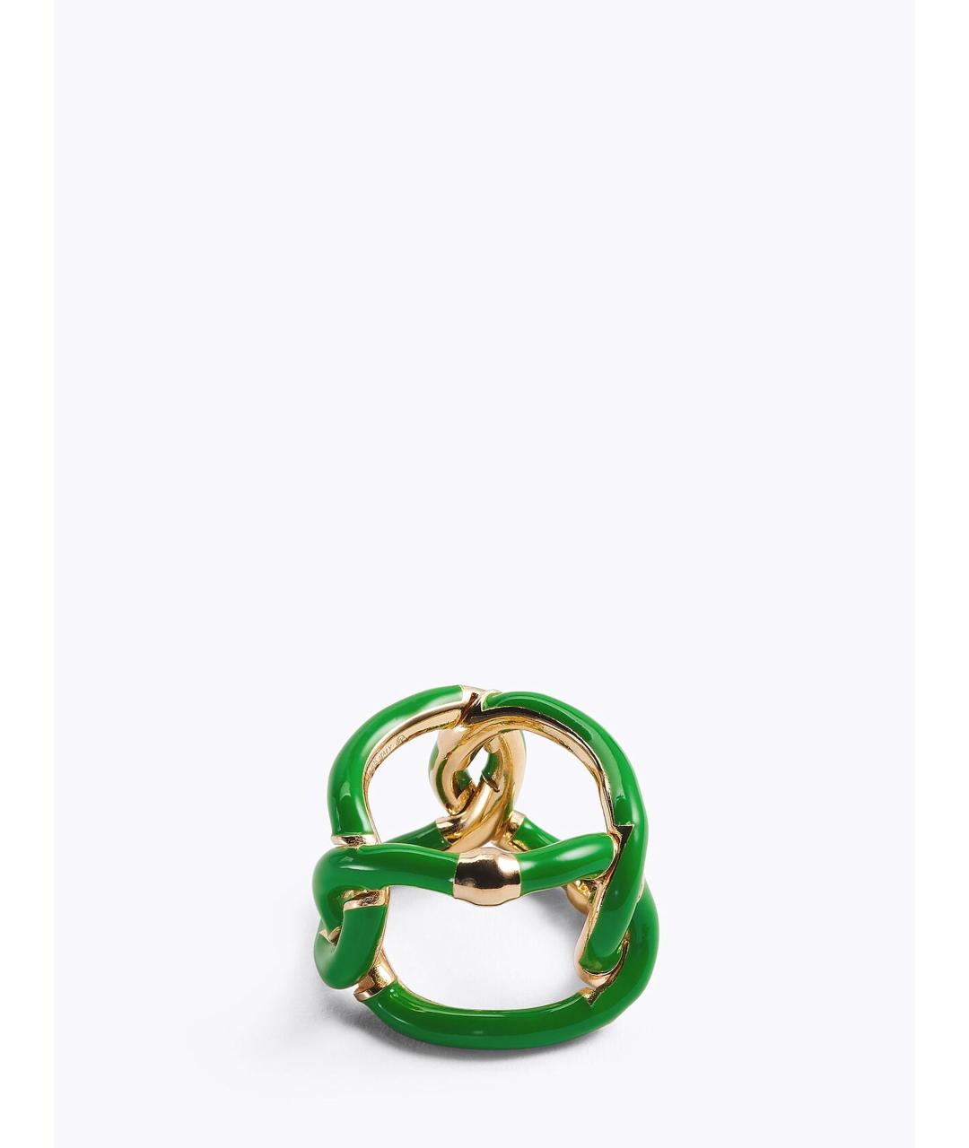 BOTTEGA VENETA Зеленые серебряное кольцо, фото 2