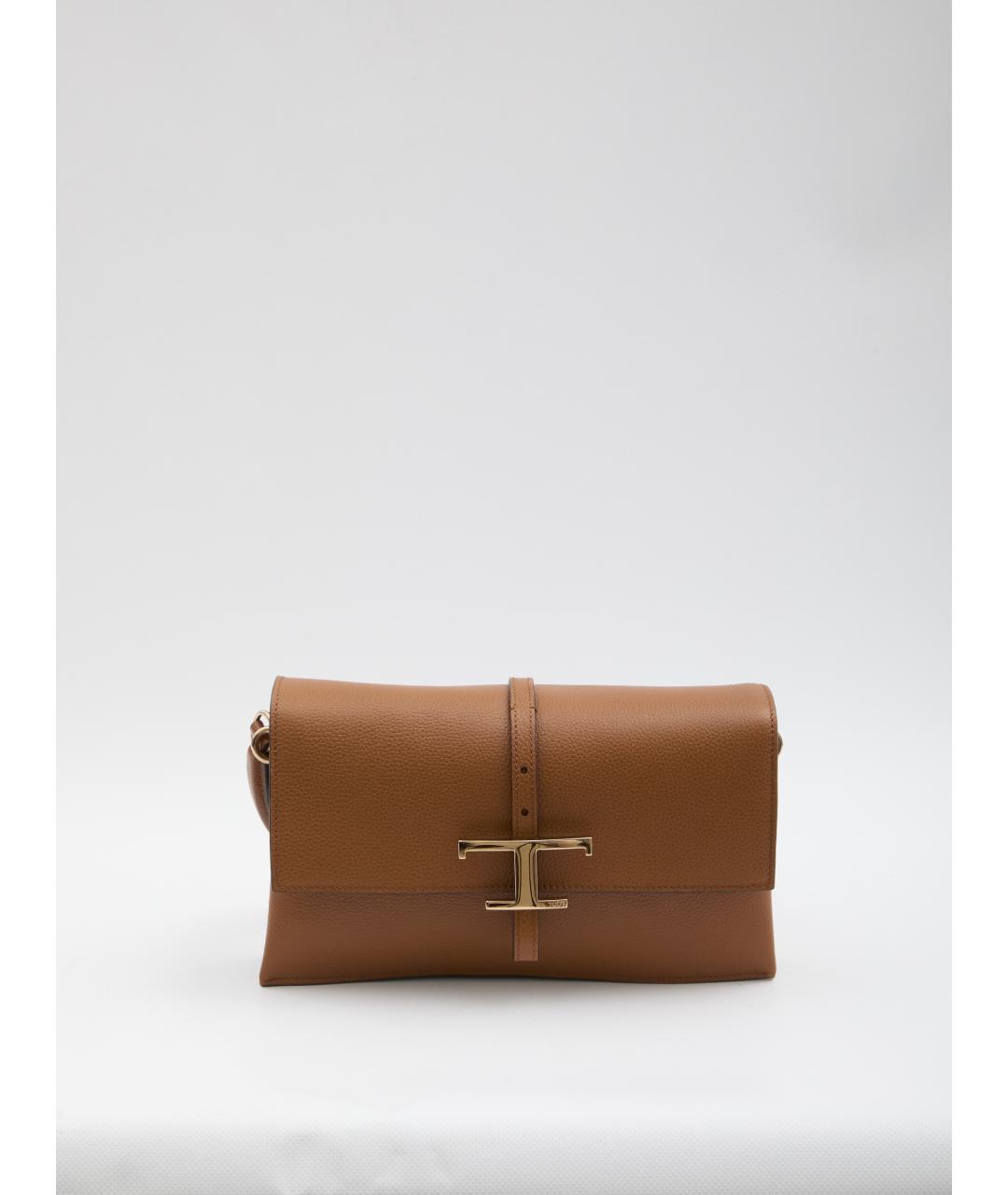 TOD'S Коричневая кожаная сумка через плечо, фото 2