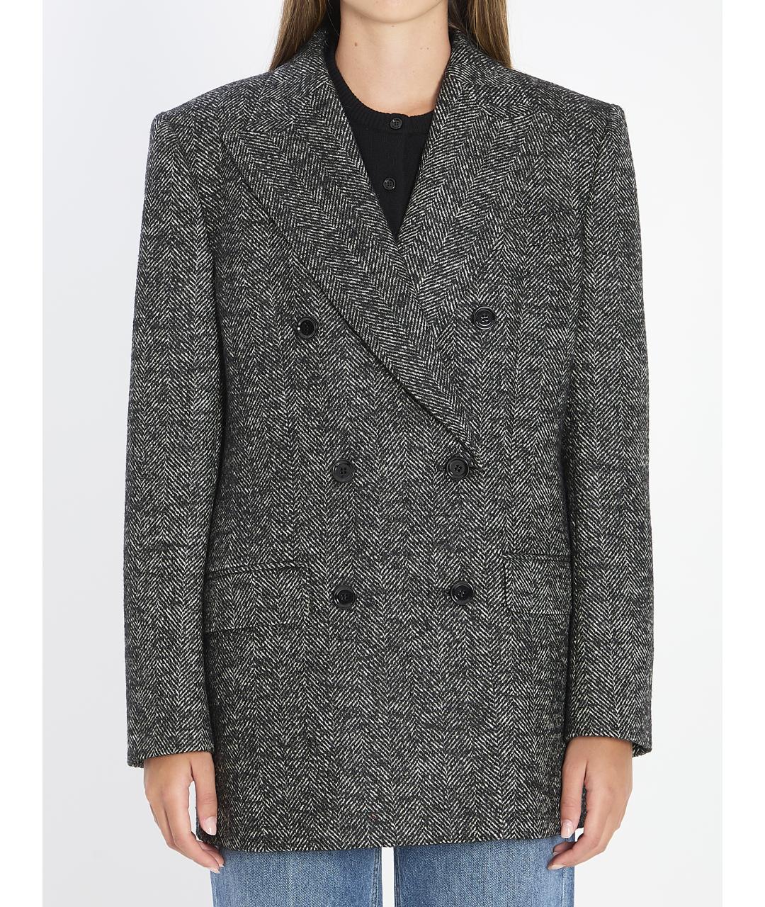 DOLCE&GABBANA Серый шерстяной жакет/пиджак, фото 2