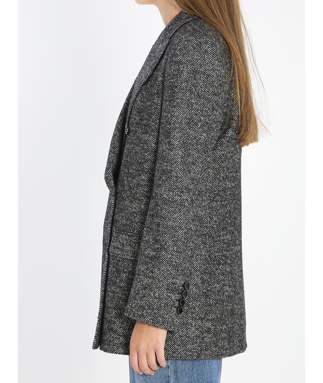 DOLCE&GABBANA Серый шерстяной жакет/пиджак, фото 4