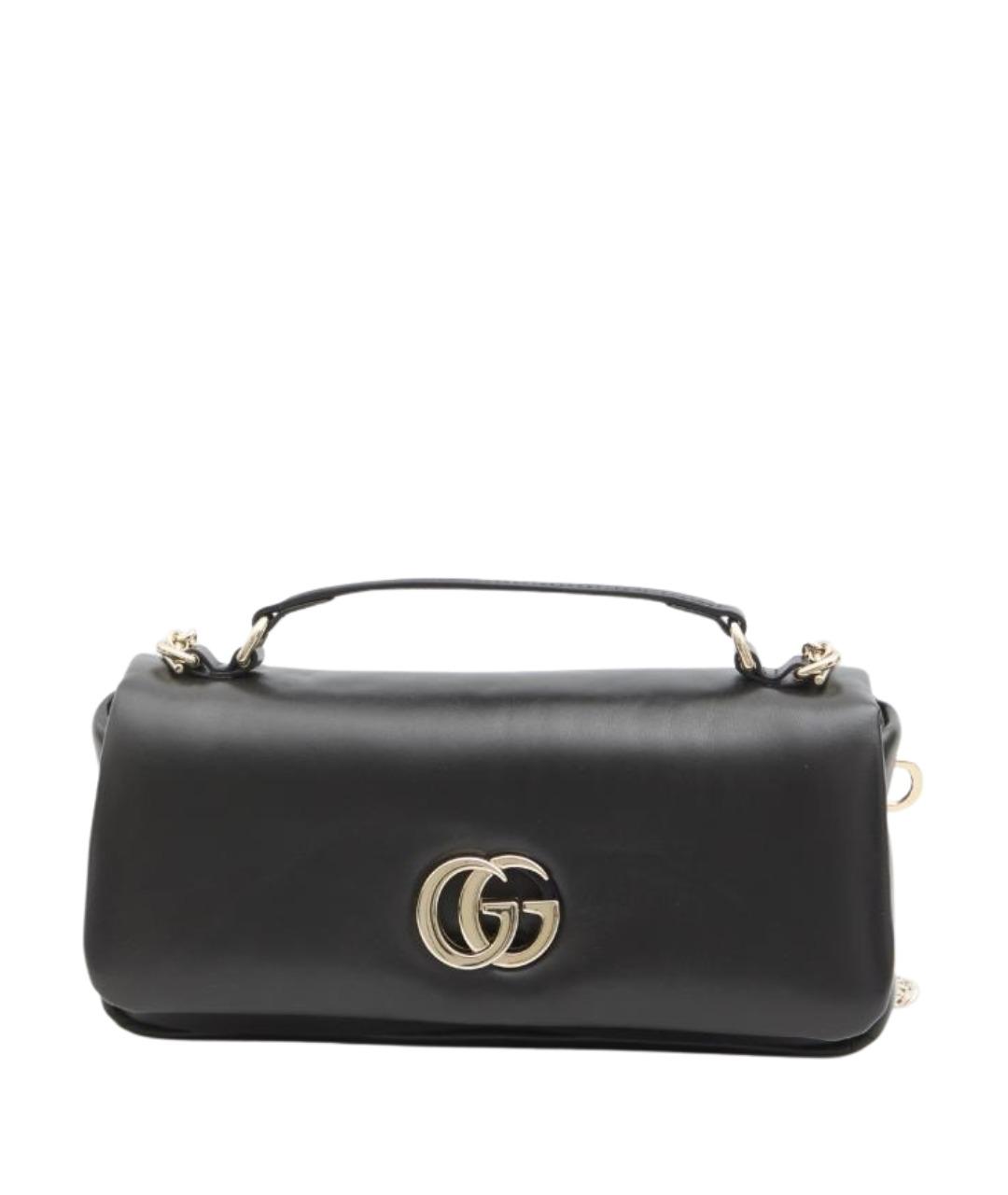 GUCCI Черная кожаная сумка через плечо, фото 2