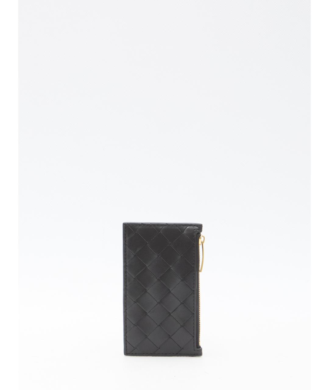BOTTEGA VENETA Черный кожаный кошелек, фото 2