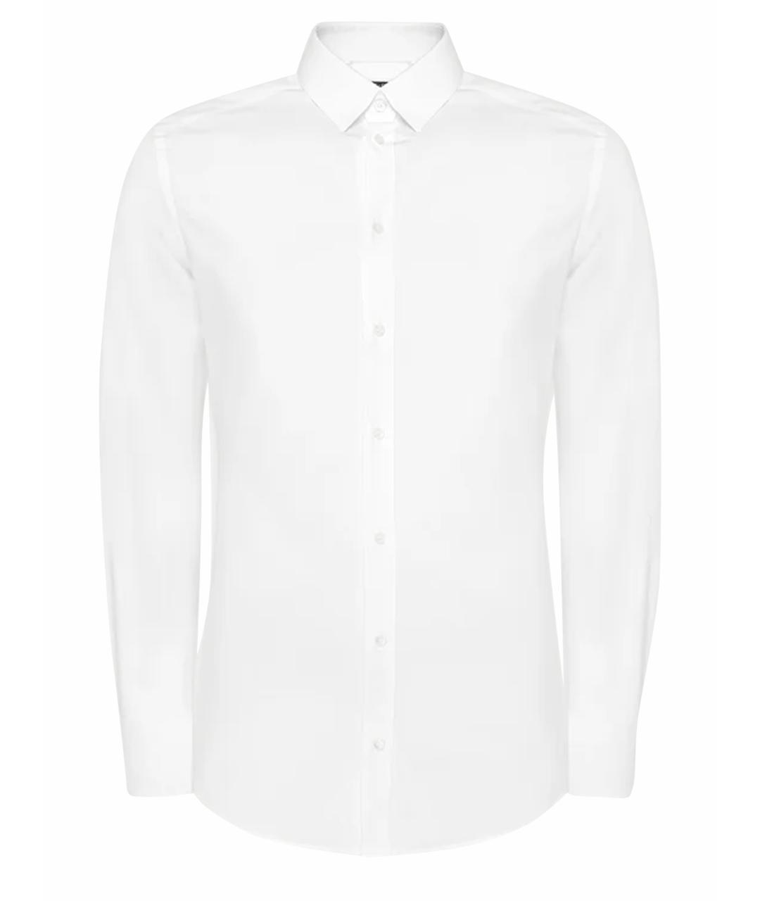 DOLCE&GABBANA Белая хлопковая классическая рубашка, фото 1