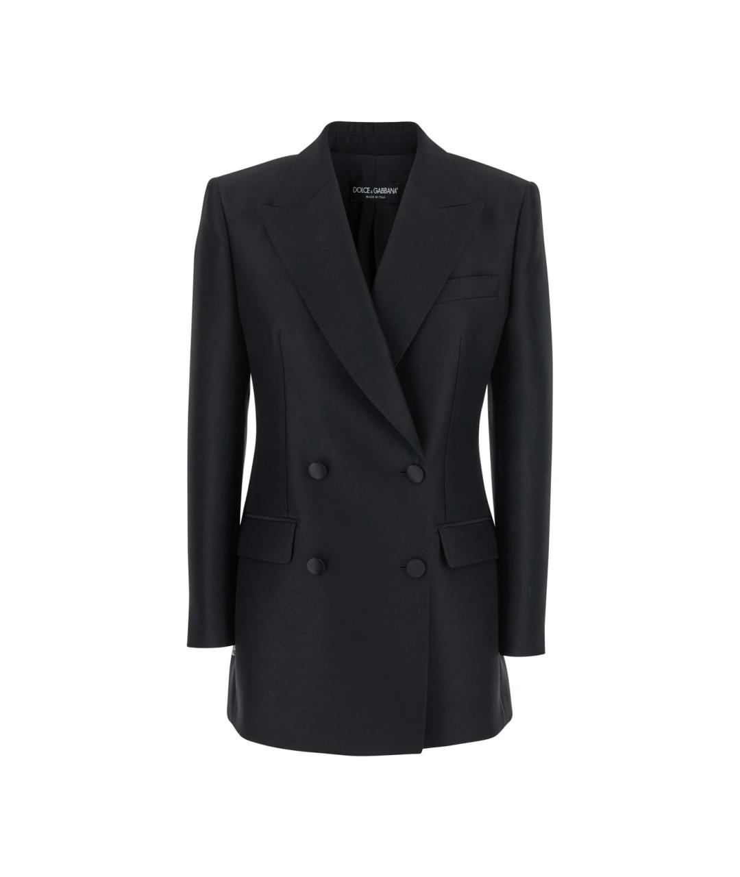 DOLCE&GABBANA Черный шерстяной жакет/пиджак, фото 1