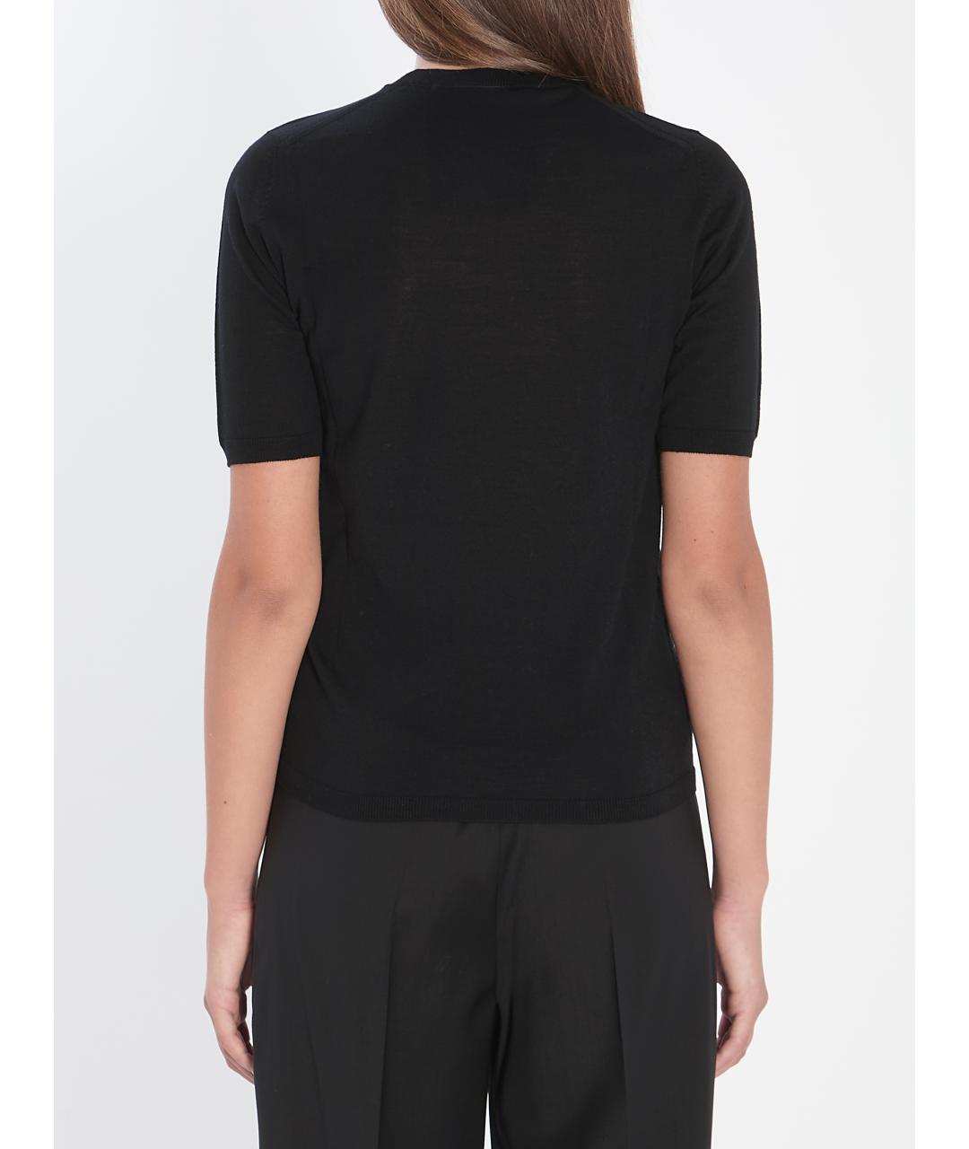 MAX MARA Черный шерстяной джемпер / свитер, фото 4