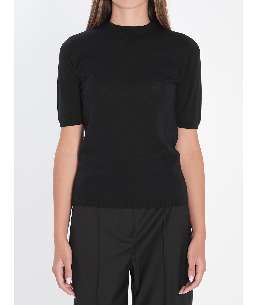 MAX MARA Черный шерстяной джемпер / свитер, фото 5