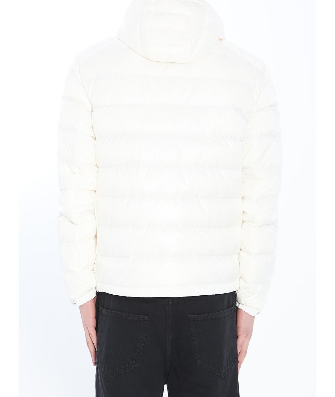 MONCLER Белая полиэстеровая куртка, фото 4