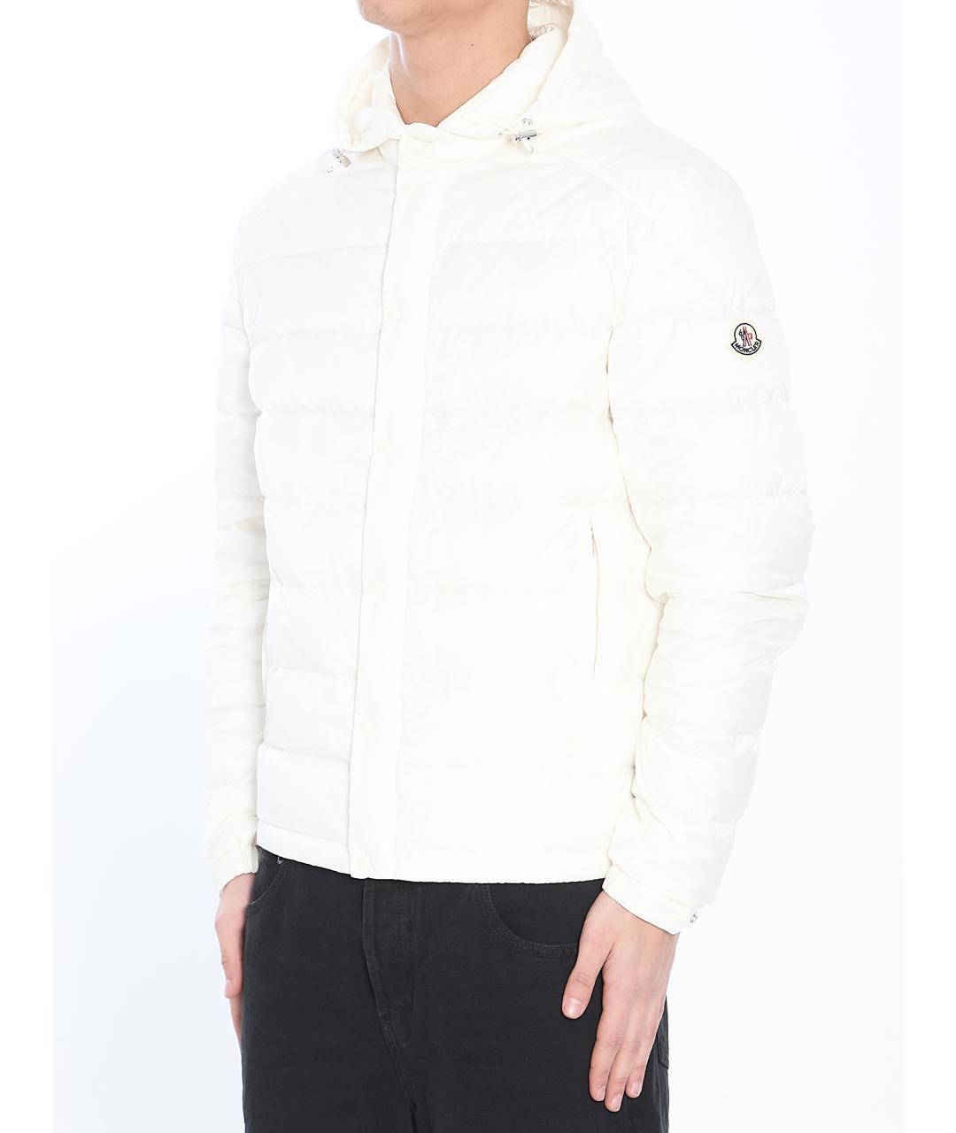 MONCLER Белая полиэстеровая куртка, фото 2