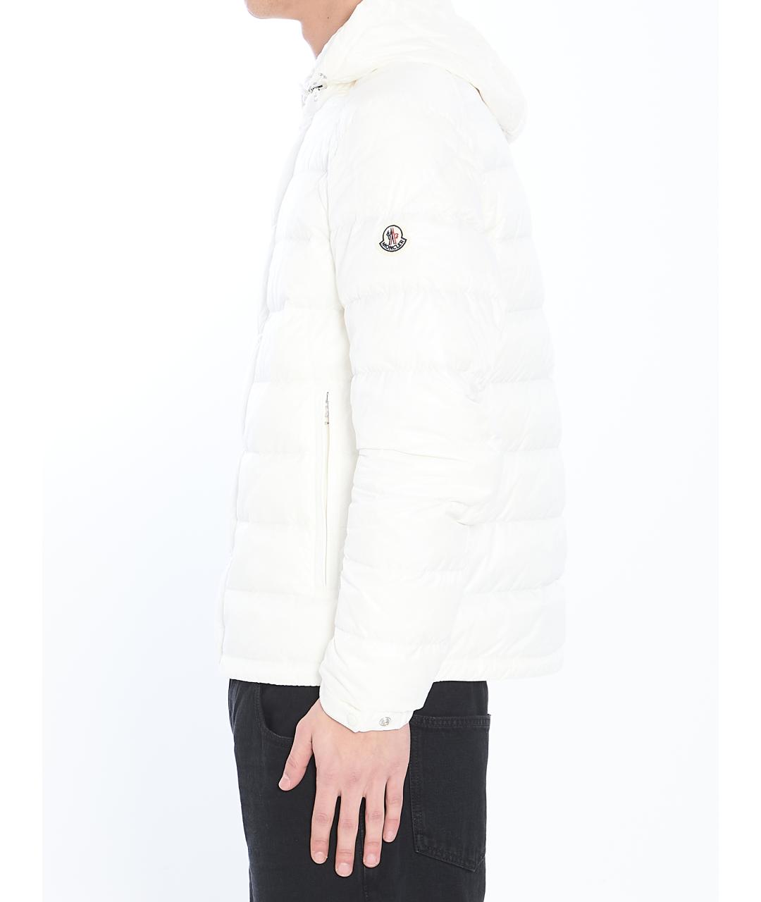 MONCLER Белая полиэстеровая куртка, фото 3