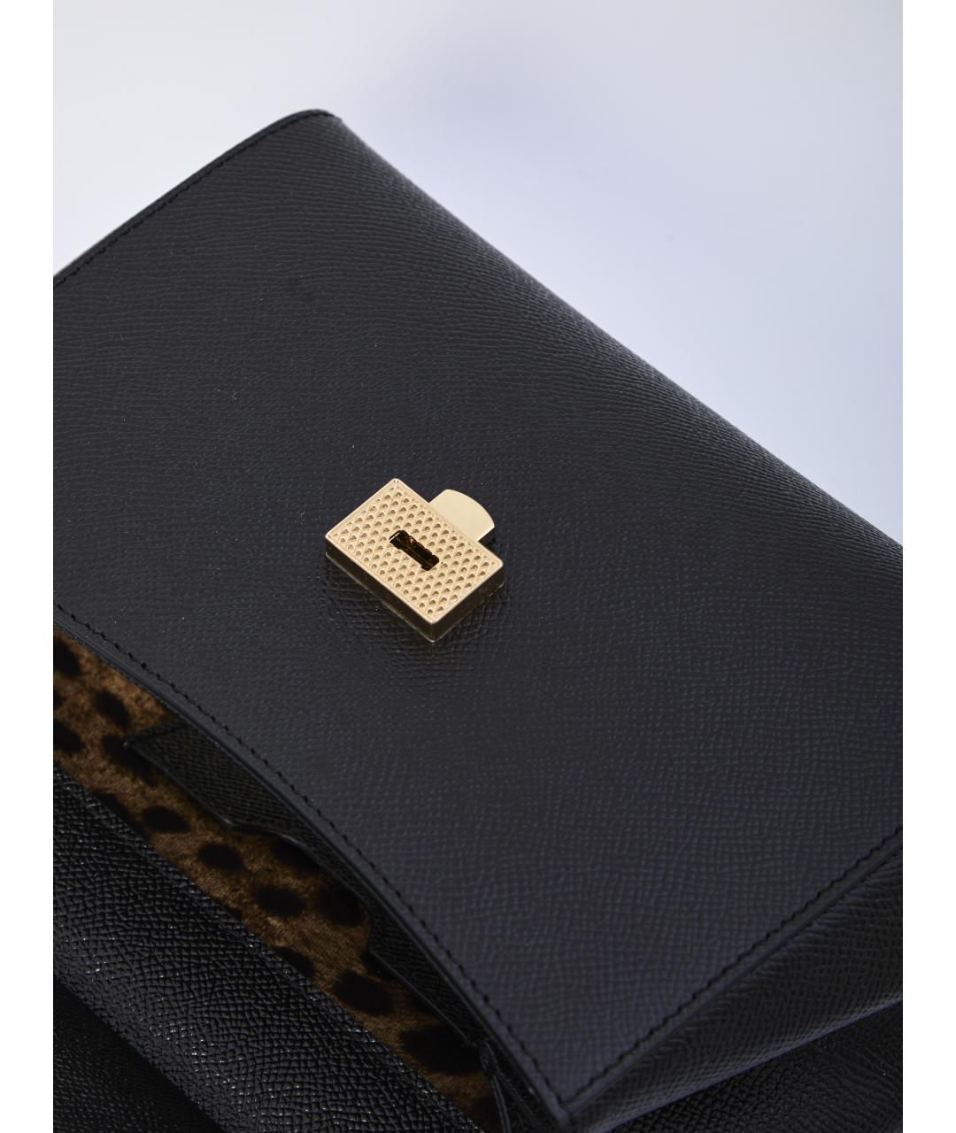 DOLCE&GABBANA Черная сумка с короткими ручками, фото 4