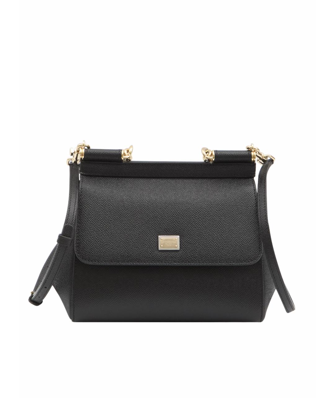 DOLCE&GABBANA Черная сумка с короткими ручками, фото 1