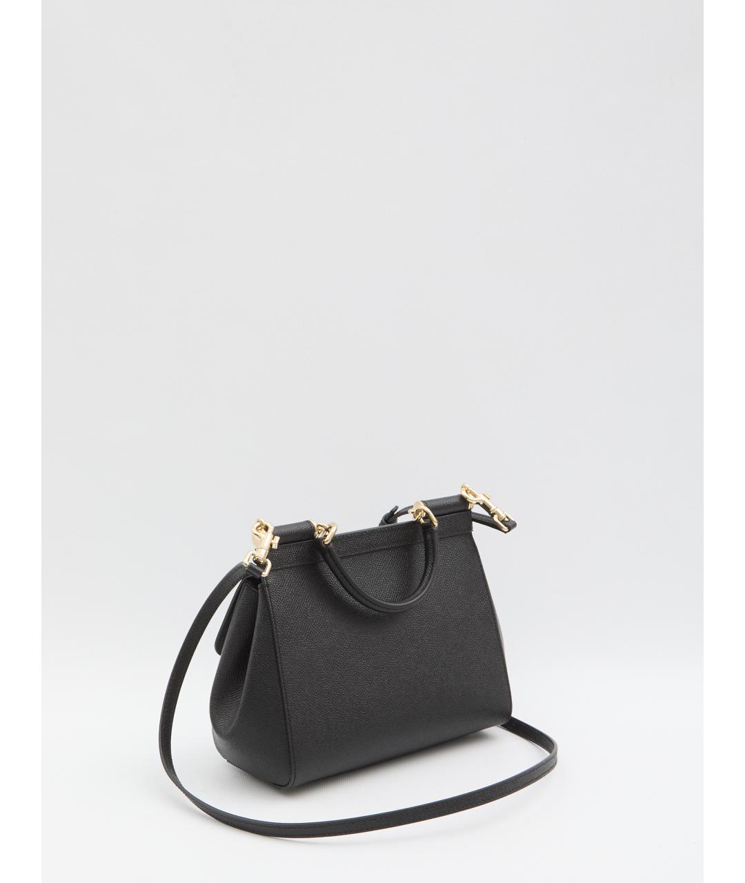 DOLCE&GABBANA Черная сумка с короткими ручками, фото 2