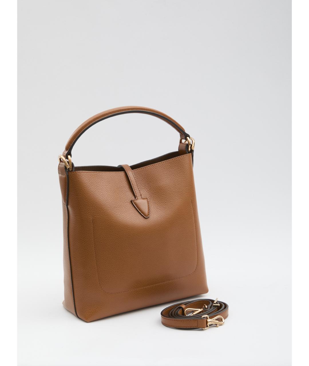 TOD'S Коричневая кожаная сумка через плечо, фото 2