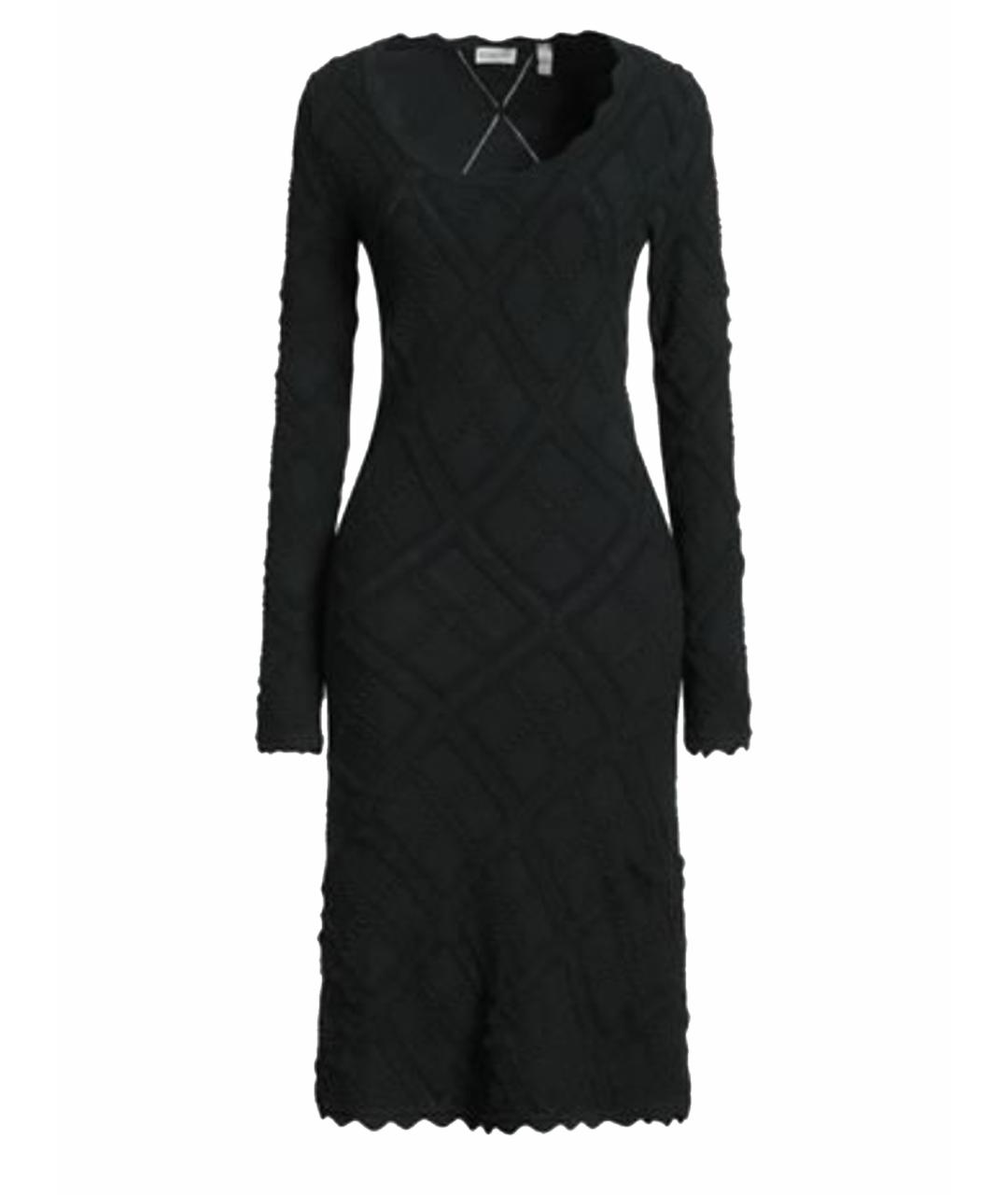 BURBERRY Зеленые шерстяное повседневное платье, фото 1