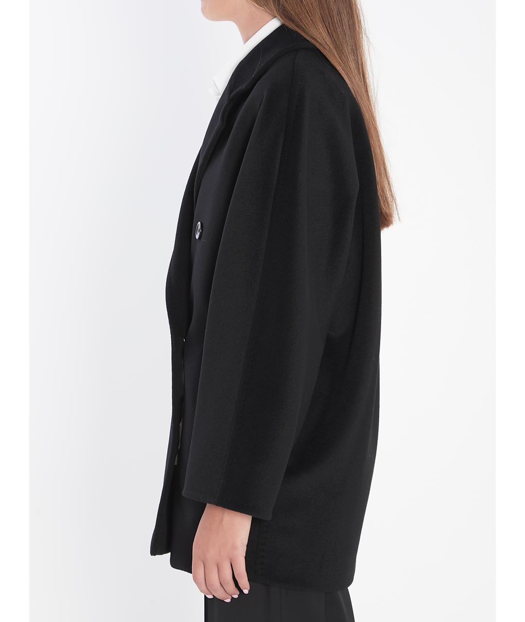 MAX MARA Черное шерстяное пальто, фото 4