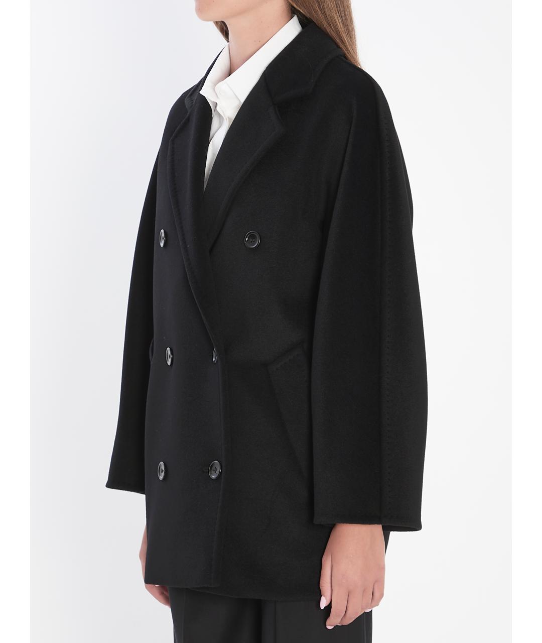 MAX MARA Черное шерстяное пальто, фото 3