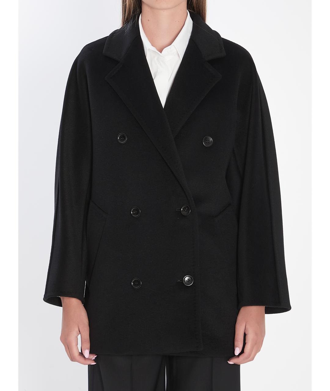 MAX MARA Черное шерстяное пальто, фото 2