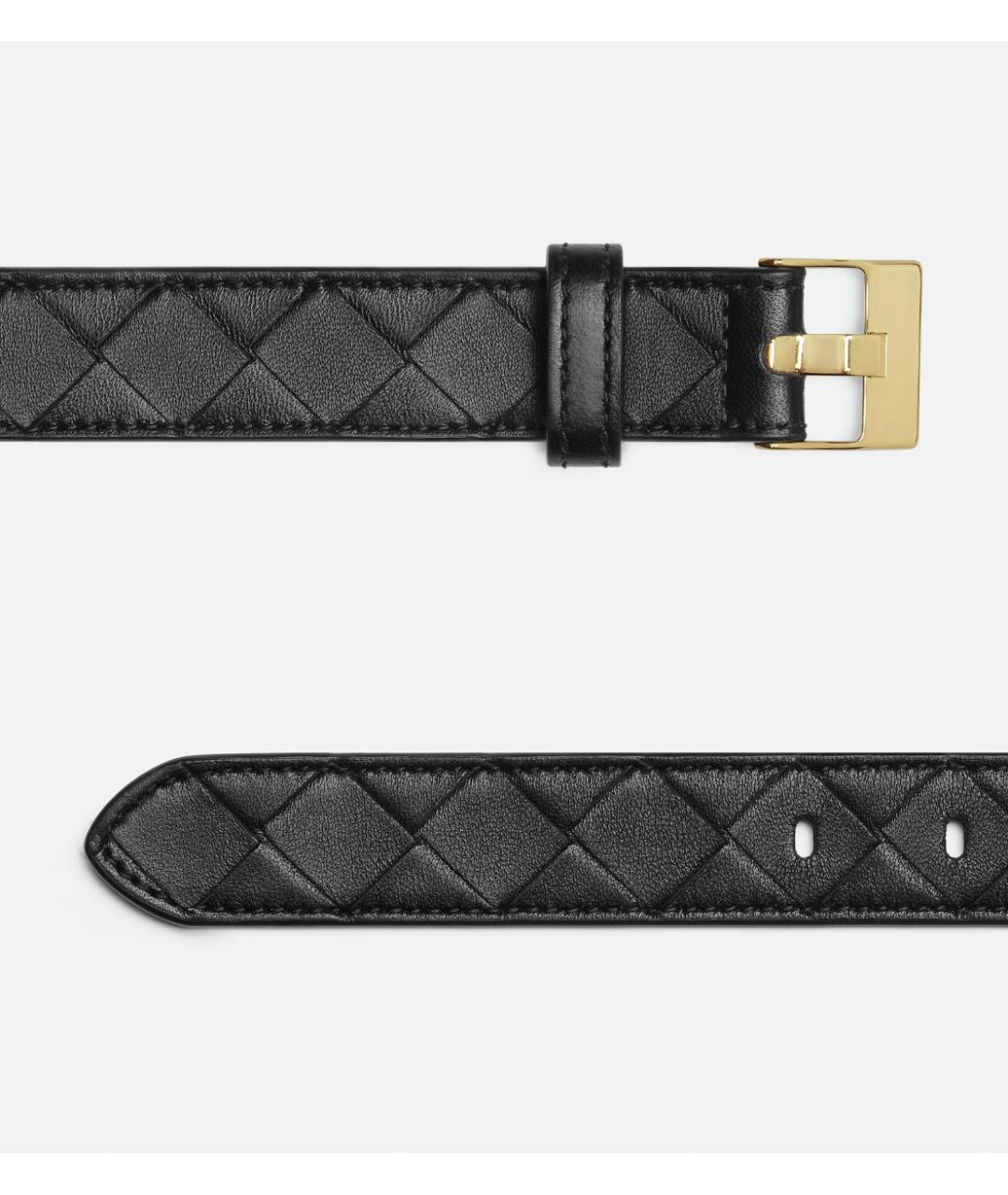 BOTTEGA VENETA Черный кожаный ремень, фото 3
