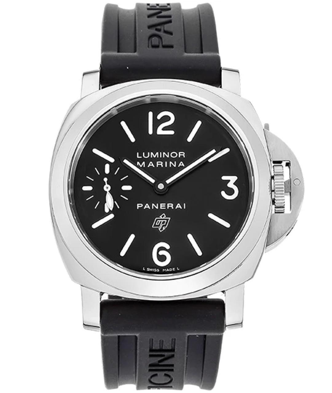 PANERAI Черные стальные часы, фото 1