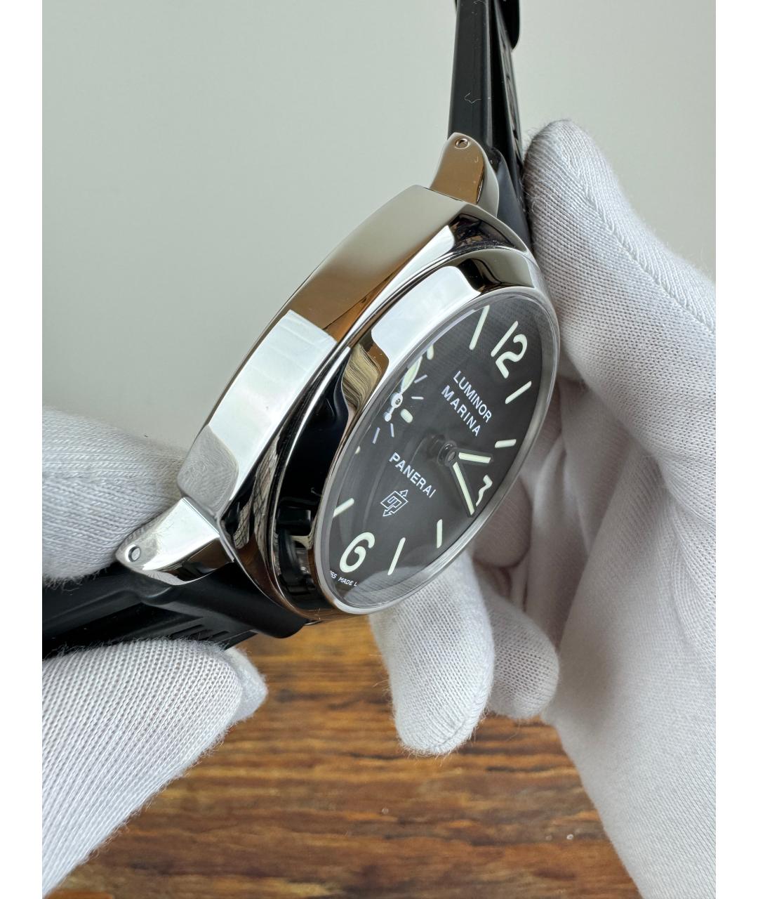 PANERAI Черные стальные часы, фото 5
