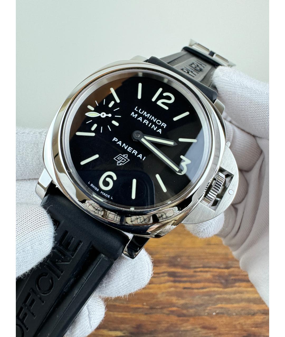 PANERAI Черные стальные часы, фото 3