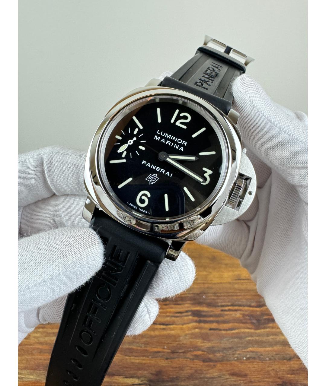 PANERAI Черные стальные часы, фото 2